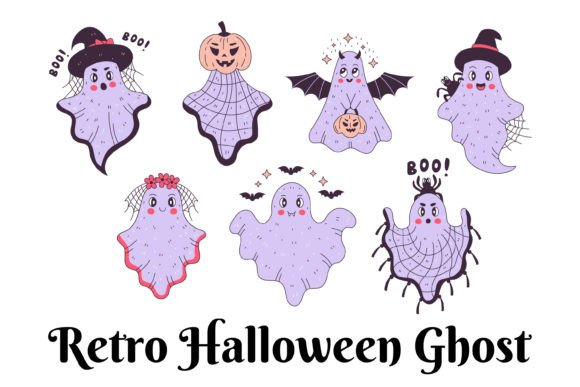Evaluating Retro Halloween Ghost Clipart for Professional Design Workflows