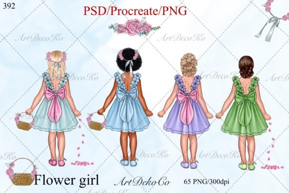 Flower Girl DIY Clipart for Creators