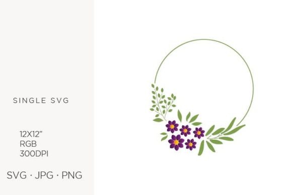 Frame with Flowers, Floral Border