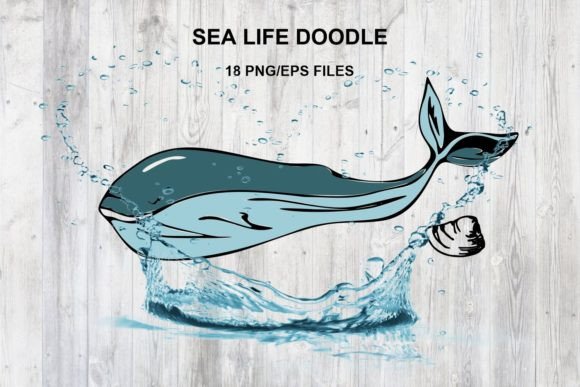 Sea Life Silhouettes for Creative Projects