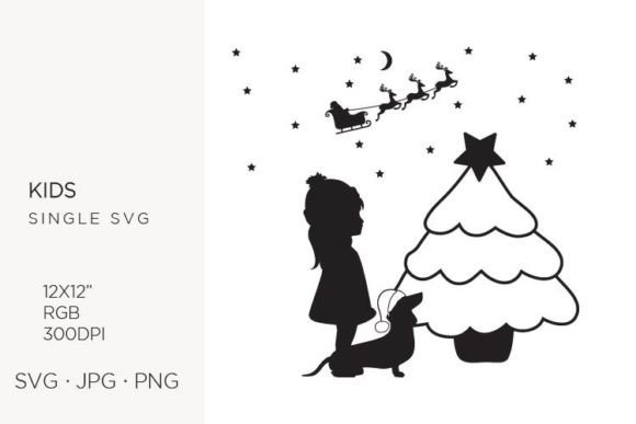 Silhouette of a Girl with a Dog: A Versatile Vector Asset for Creative Projects