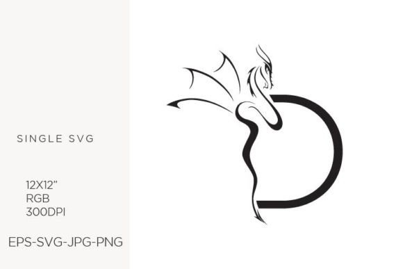 Stylized Dragon Illustration: Versatile Vector Art