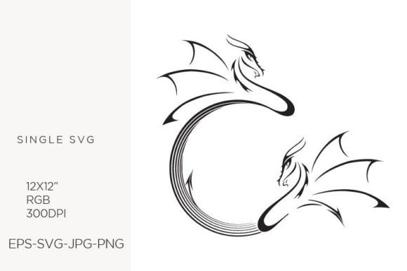 Stylized Dragons Illustration: A Guide to Vector Assets for Creative Projects