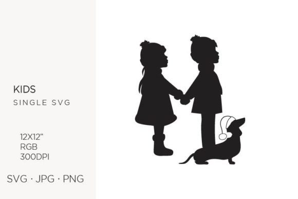 Unlocking Creative Potential with Little Boy, Girl and Dog Vector Art