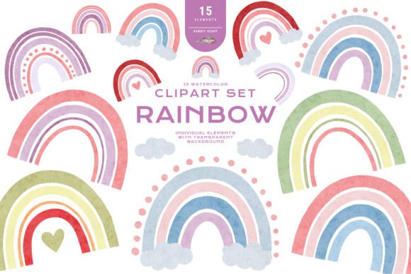 Watercolor Rainbow Clipart Spring PNG: A Guide to High-Quality Digital Design